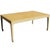 Baker Furniture Company 1960s Michael Taylor for Baker Far East Oak Dining Table For Sale - Image 4 of 4