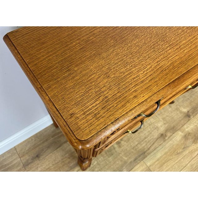 Vintage French Louis Style Oak Chest of 2 Drawers For Sale - Image 11 of 15