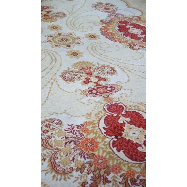Vintage Rug with Yellow and Red Colors For Sale - Image 3 of 8
