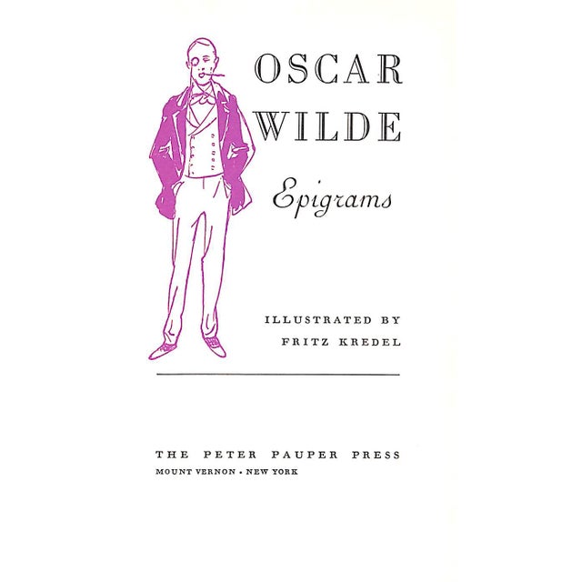 Traditional "Oscar Wilde Epigrams" 1960 For Sale - Image 3 of 9