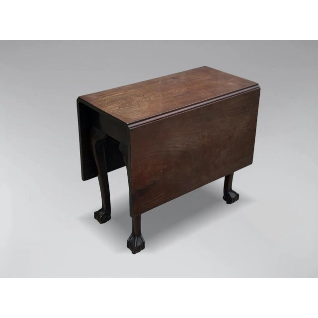 Mid 18th Century 18th Century George II Mahogany Drop-Leaf Table, 1760 For Sale - Image 5 of 12