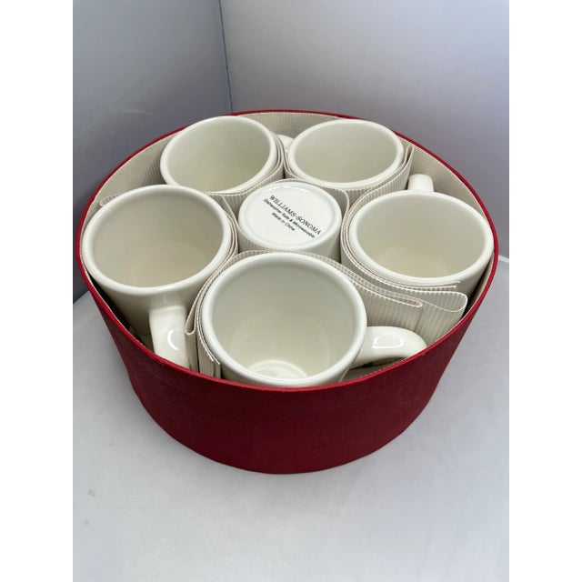 Williams-Sonoma Williams-Sonoma Holiday Snowman Christmas Coffee Mugs- Set of 6 For Sale - Image 4 of 5