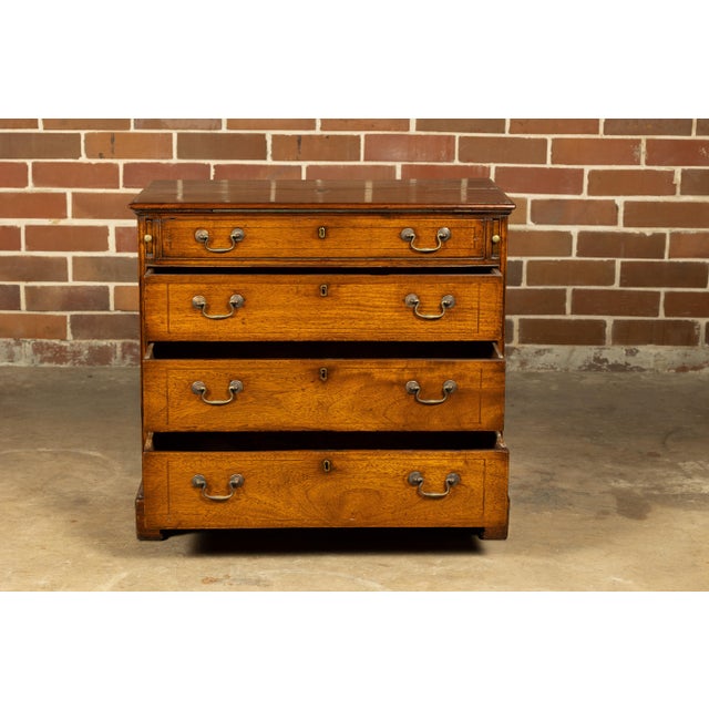 English 19th Century Walnut Campaign Butler's Desk with Three Drawers For Sale In Atlanta - Image 6 of 12