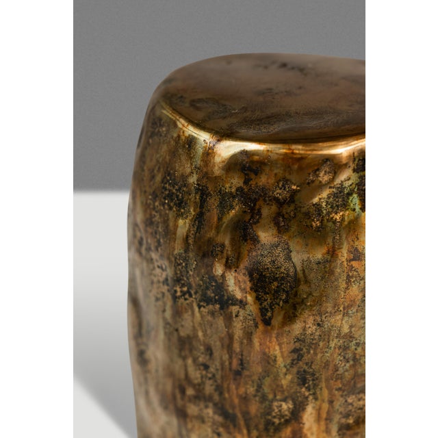 1 of 1 Solid Brass Vessel / Vase / Sculpture by Mark Leblanc for Leblanc Studios, Usa, C. 2020s For Sale - Image 18 of 18