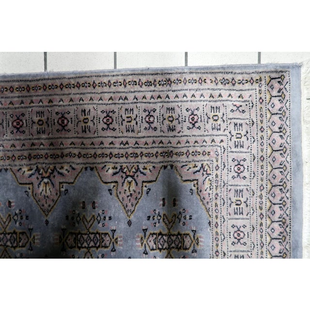 1950s, Vintage Uzbek Bukhara Handmade Rug 3 X 5 For Sale - Image 11 of 12