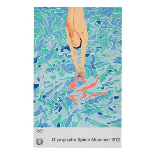 Olympic Games Munich Poster by David Hockney, 1972 For Sale