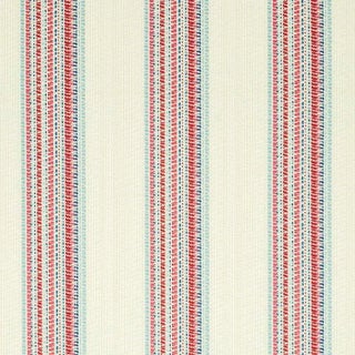 Schumacher Bendita Stripe Indoor & Outdoor Fabric in Rose For Sale