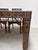 Antique Indian Dining Table and Chairs, Set of 6 For Sale - Image 3 of 6