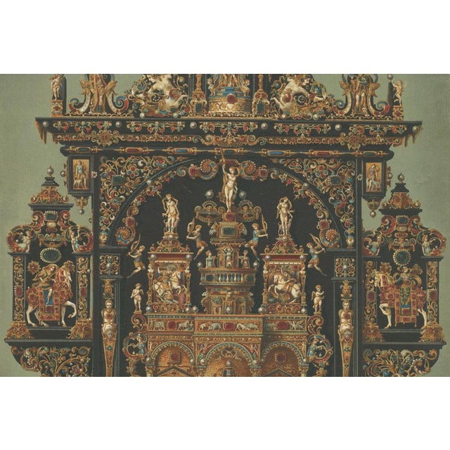 Late 19th Century Bavarian Royal Chapel Altar Shrines, 1874, Chromolithographs on Paper, Set of 2 For Sale - Image 5 of 13