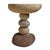 Outdoor Stacked River Rock Side Table Stool For Sale - Image 4 of 7