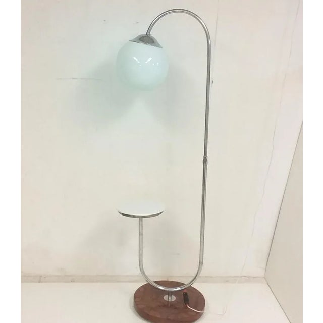 Wood Functionalism Floor Lamp from Halabala, Czechoslovakia, 1920s For Sale - Image 7 of 13