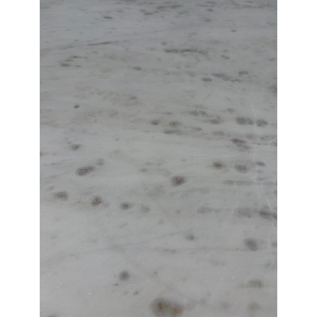 Black West Elm Leona Marble Round Dining Table For Sale - Image 8 of 9