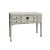Contemporary Oriental Rustic Cream White Lacquer Drawers Slim Foyer Side Table For Sale - Image 3 of 7