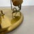 Metal Modern Three-Spot Brass and Oak Ceiling Light from TEMDE Leuchten, Germany 1970s For Sale - Image 7 of 18