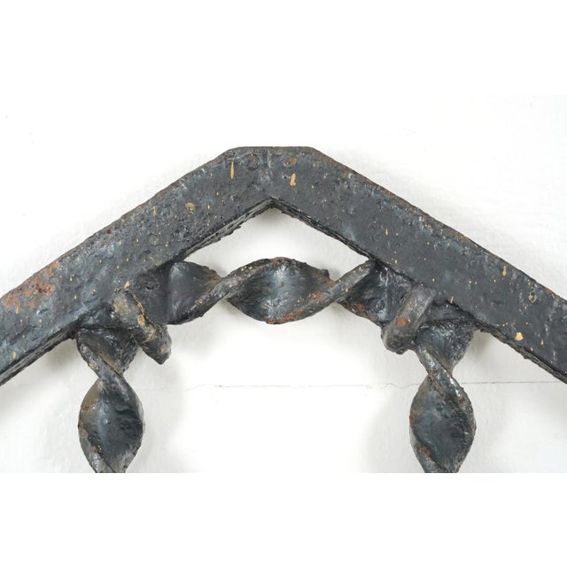 Gothic Antique Gothic Wrought Iron Window Grille Transom For Sale - Image 3 of 10