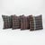 Mid-Century Modern Anatolian Oushak Kilim Pillow Cover 16'' X 16'' - Set of Four For Sale - Image 3 of 4