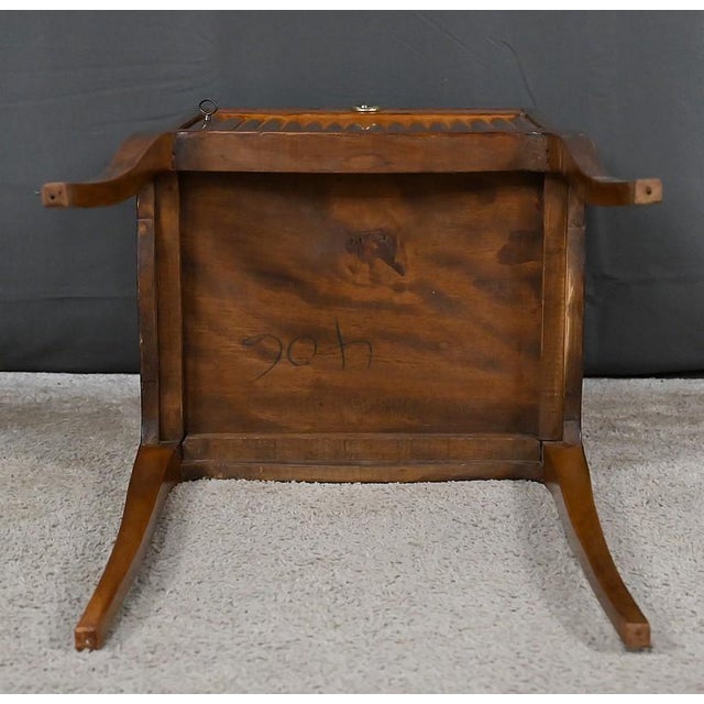 Louis XV-Louis XVI Transitional Marquetry Coffee Table, 1950s For Sale - Image 16 of 18