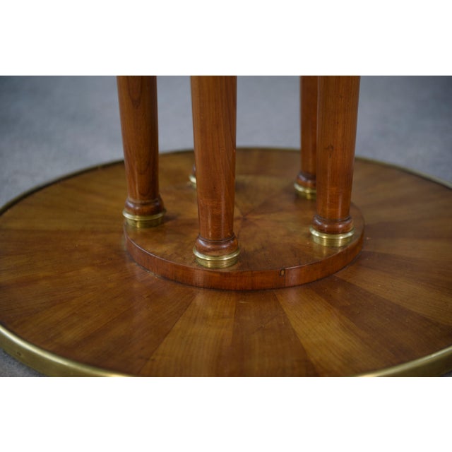 Art Deco Octagonal Elm Burl Table, 1940s For Sale - Image 10 of 12
