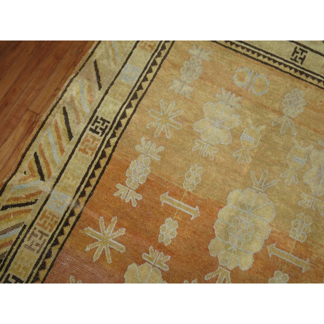 Contemporary Antique Turkmenistan Khotan Rug - 5'6" x 7'3" For Sale - Image 3 of 6