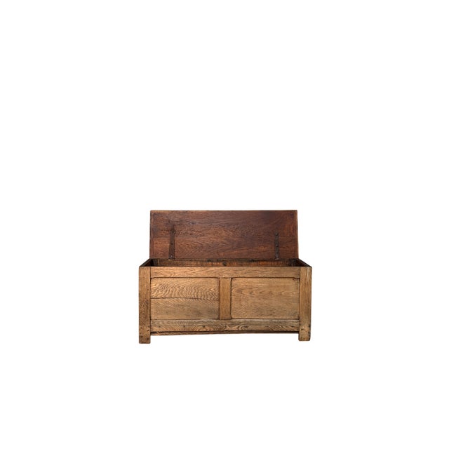Rustic Antique Chest in Chestnut, 1800 For Sale - Image 3 of 4