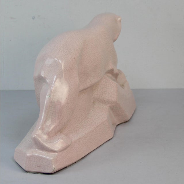 Art Deco Polar Bear Figure by Edouard Cazaux, 1920s-1940s For Sale - Image 3 of 13