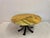 Metal Vintage Round Onyx and Wrought Iron Coffee Table, 1970s For Sale - Image 7 of 13