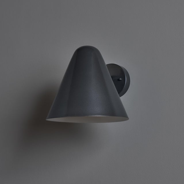 Mid-Century Modern 'ZuZu' Steel Painted Brass Wall Sconce in the Style of Jacques Biny For Sale - Image 11 of 17