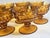 Amber Honeycomb Champagne Coupes- Set of Eight For Sale - Image 6 of 9