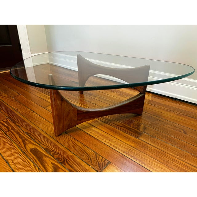 Brown 1960 Mid-Century Modern Walnut Sculptural Coffee Table Attributed to Adrian Pearsall For Sale - Image 8 of 10