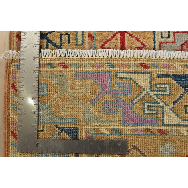Kazak Runner 2’9” X 9’6” Brown Wool Tribal Hand-Knotted Oriental Rug For Sale - Image 13 of 13