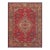 1920s Red Vibrant Field Medallion Antique European Donegal Arts & Crafts Rug For Sale