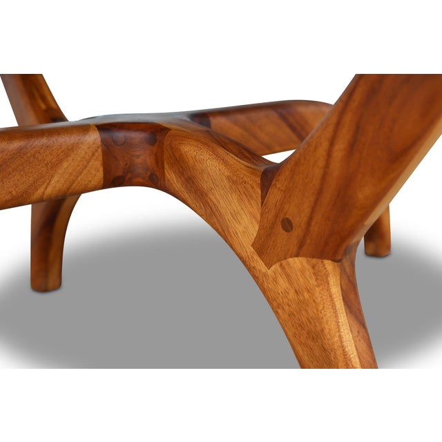 Mid 20th Century Handcrafted Solid Koa Wood Dining Table – Studio Craft Design For Sale - Image 11 of 12