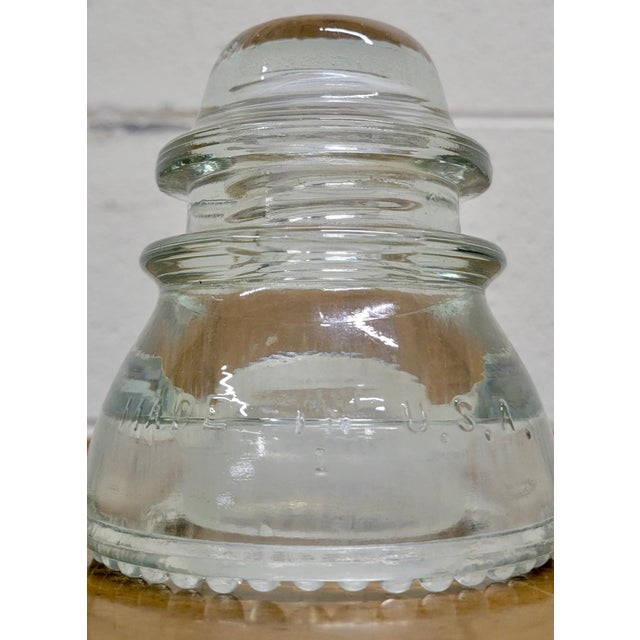 Vintage Hemingray 42 Clear Glass Insulator For Sale In Kansas City - Image 6 of 10