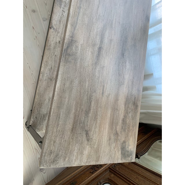 Wood Pottery Barn Verona Sofa or Console Table For Sale - Image 7 of 11