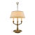 Antique Brass Bouillotte Lamp, Three-Arm Candelabra Form — French, 19th Century For Sale