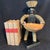 Gold Folk Art Serving Dish Figure 1968 For Sale - Image 8 of 8