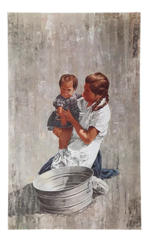 Vic Herman, Mother and Child, Lithograph