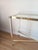 Console in Acrylic Glass and Gold Metal, 1980s For Sale - Image 3 of 9