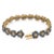 18k Yellow Gold Floral Blue Sapphire and Diamond Bracelet, 21.25 Ct by VRJewels For Sale - Image 11 of 16