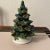 Vintage ceramic Christmas tree. Lights up. Marked KS 84