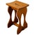 Tan Arts & Crafts Golden Oak Stool, 1920s For Sale - Image 8 of 8