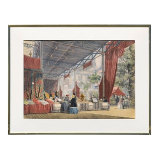 Mid 19th Century Figurative Scene From "Great Exhibition of 1851", London by Lowes Cato Dickinson For Sale
