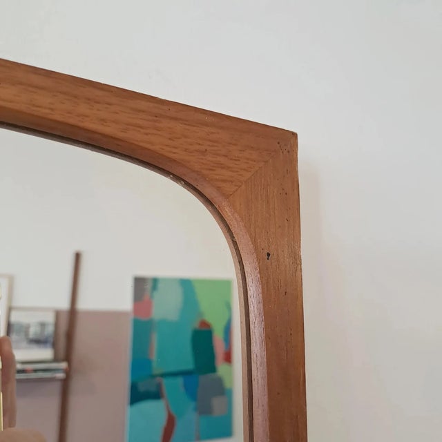Vintage Danish Wall Mirror, 1950s For Sale - Image 4 of 7