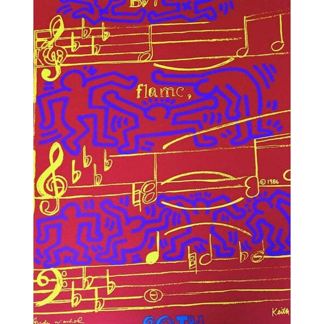 Keith Haring and Andy Warhol Montreux Jazz Festival, 1986 Screen printing Signed in the plate by both artists Created by...