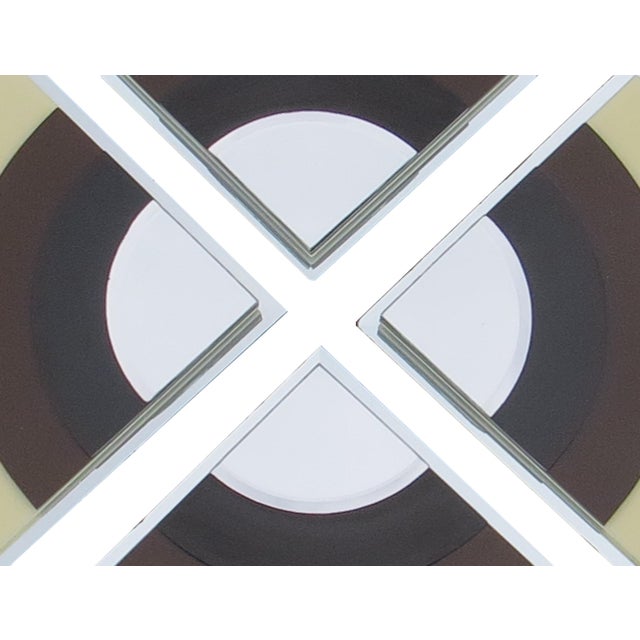 Late 20th Century Vintage Art Deco Inspired 4-Piece Mirror For Sale - Image 5 of 8