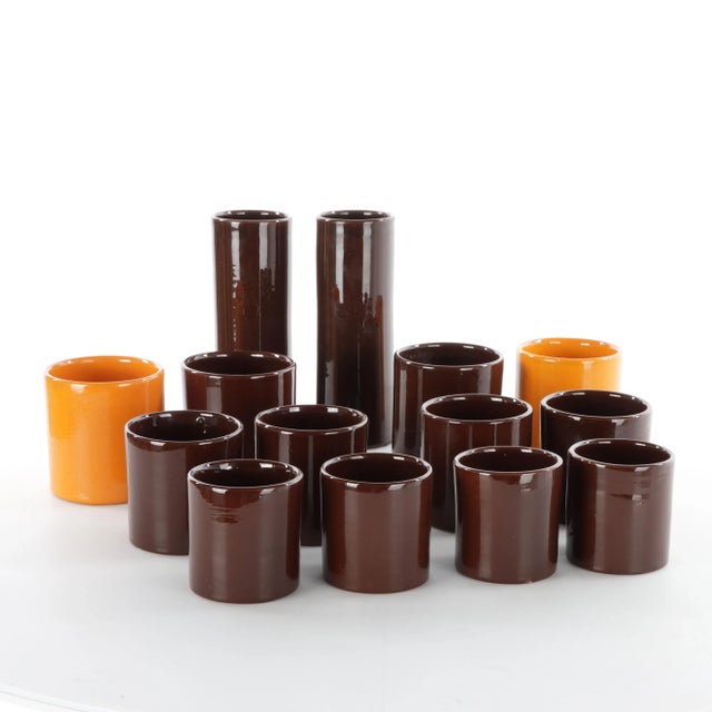 Ceramic Glasses & Bottles, Set of 12 For Sale - Image 10 of 10