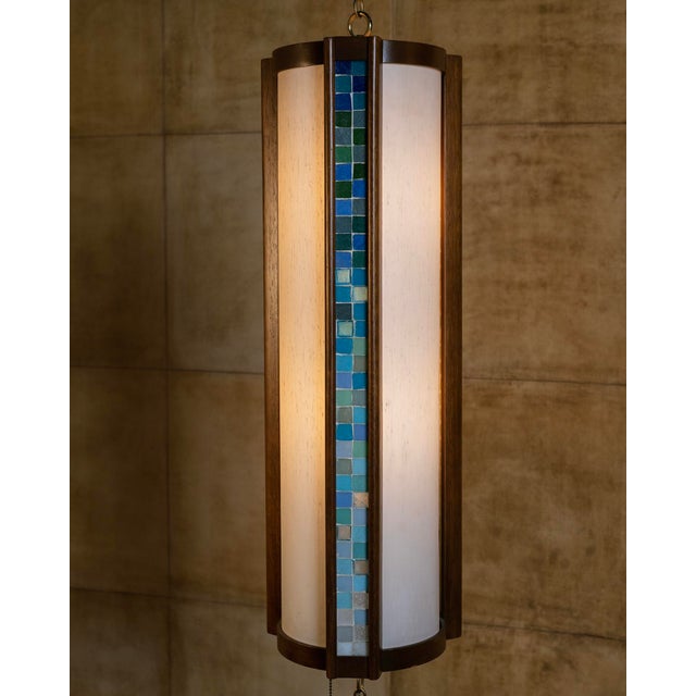 1960s John Keal Chain Pole Lamp For Sale - Image 10 of 11