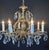 Vintage Spanish Brass Chandelier with 8 Lights & Faceted Crystals Gracefully crafted in Spain, this elegant vintage...