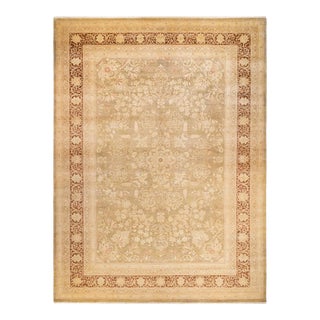 Mogul, One-of-a-Kind Hand-Knotted Area Rug - Green, 10' 3" x 13' 10" For Sale