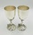 1980s Set of 8 Silver Plated & Crushed Emerald Wine/Water Goblets by Emilia Castillo For Sale - Image 10 of 18